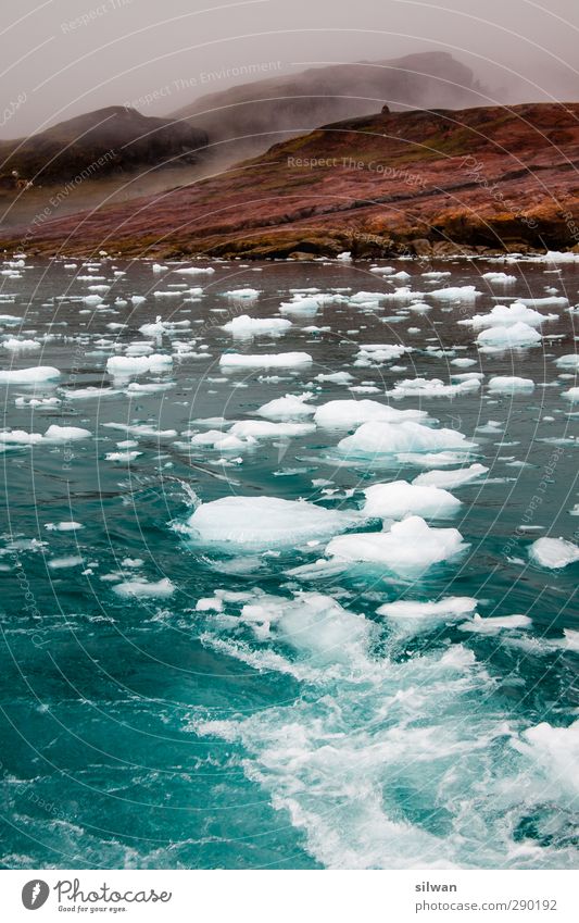 Green(ice)land Abenteuer Expedition Meer Wellen Natur Landschaft Wasser schlechtes Wetter Eis Frost Narsaq entdecken frieren dunkel blau braun türkis ruhig