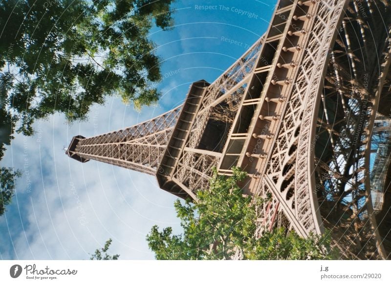 Eifelturm Tour d'Eiffel Paris Wahrzeichen Frankreich Eisen Architektur Turm Metall