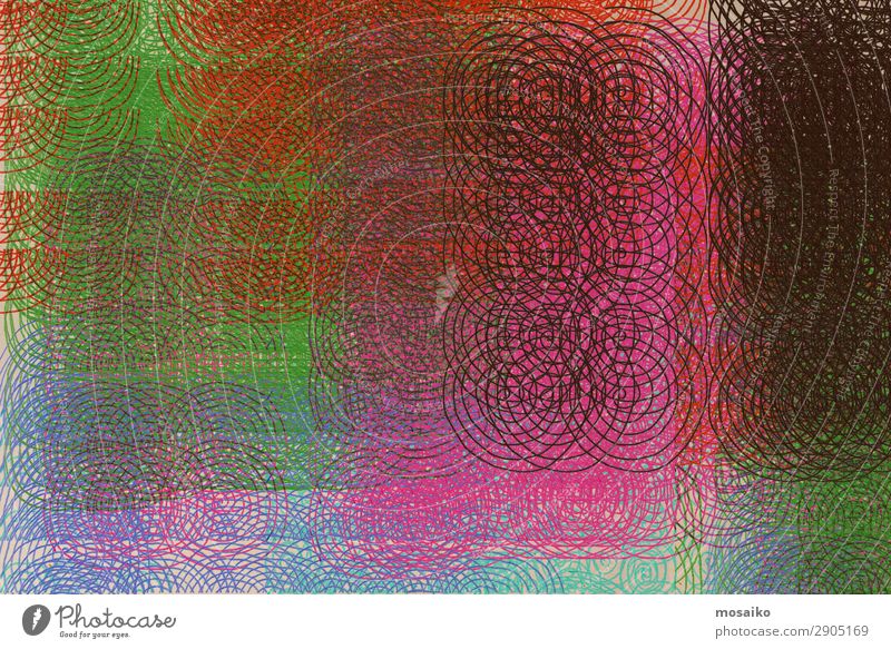 Farbspiel - Spiralen Lifestyle elegant Stil Design Kunst blau braun grün violett orange rosa Stress Inspiration komplex Symmetrie Wolken Wellenform Linie