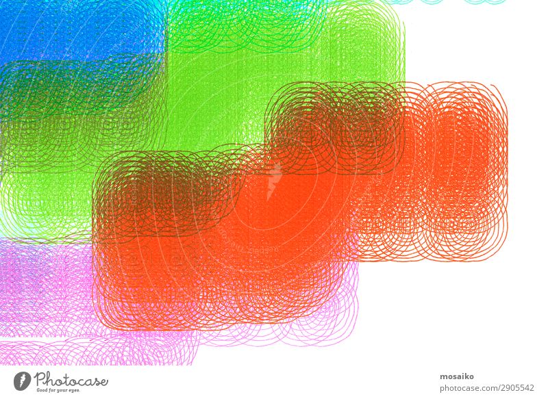 Abstrakter Hintergrund Design - Spiralen - Vernetzung Kunst Kunstwerk ästhetisch Kreativität Mode Präzision Stil Grafik u. Illustration blau rot Gedanke