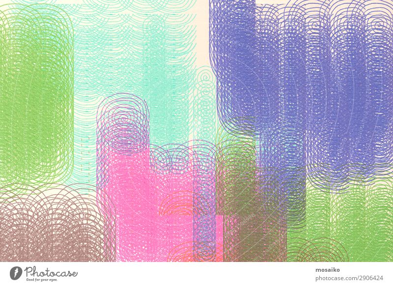 abstraktes Design - bunte Spiralen - grafische Formen Kunst Kunstwerk ästhetisch Zufriedenheit Bewegung Farbe Idee komplex Kraft Kreativität Präzision Symmetrie