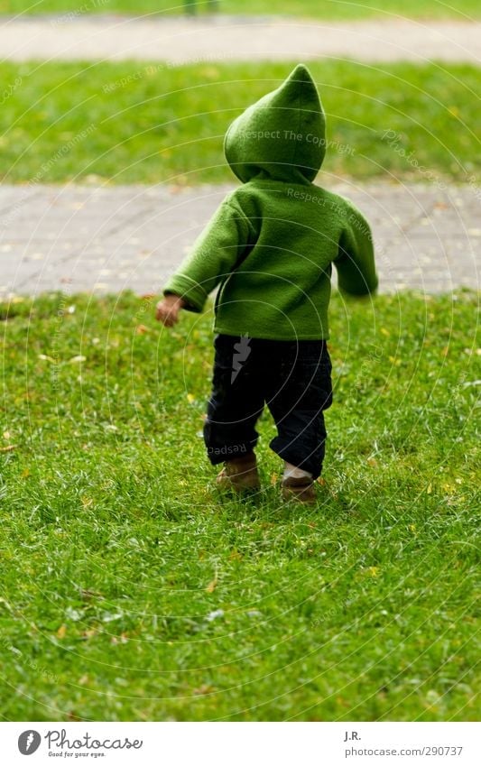 Running Kid Freude Glück Kind Kindheit Leben 1-3 Jahre Kleinkind Frühling Gras Park Wiese laufen lernen rennen Spielen Wachstum Gesundheit klein natürlich