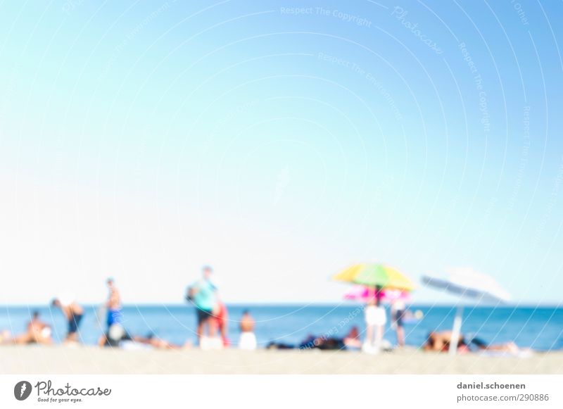 neulich am Strand ohne Brille Ferien & Urlaub & Reisen Tourismus Sommer Sommerurlaub Sonne Sonnenbad Meer Mensch Menschengruppe Erholung Farbstoff mehrfarbig