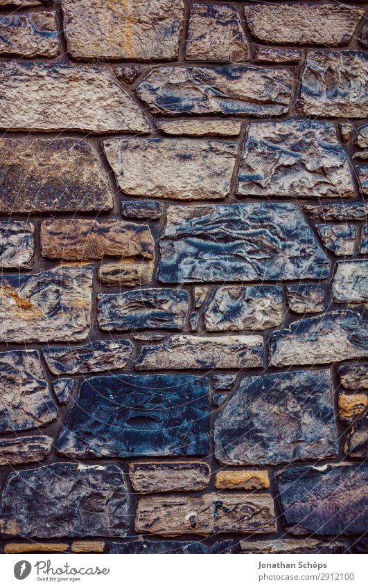 alte Steinwand an einem Haus in Edinburgh Großbritannien Hintergrundbild Muster Schottland Strukturen & Formen Wand Backstein Außenaufnahme achtsam hart steinig