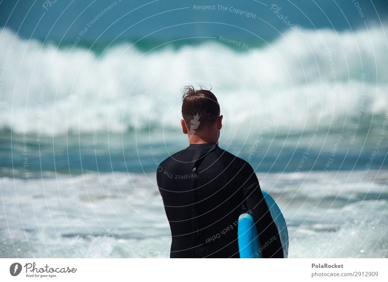 #AE# LernTag Kunst ästhetisch Surfen Surfer Surfbrett Surfschule Wasser Wassersport Neoprenanzug Farbfoto mehrfarbig Außenaufnahme Detailaufnahme Experiment