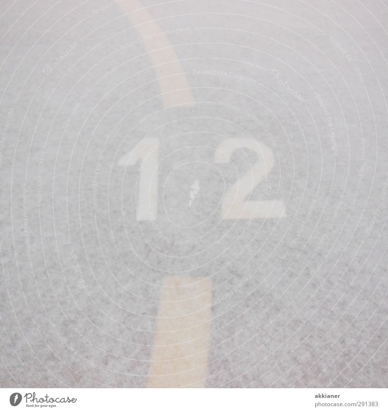 12 Winter Eis Frost Schnee Zeichen Ziffern & Zahlen hell weiß Farbfoto Gedeckte Farben Außenaufnahme Detailaufnahme Menschenleer Tag