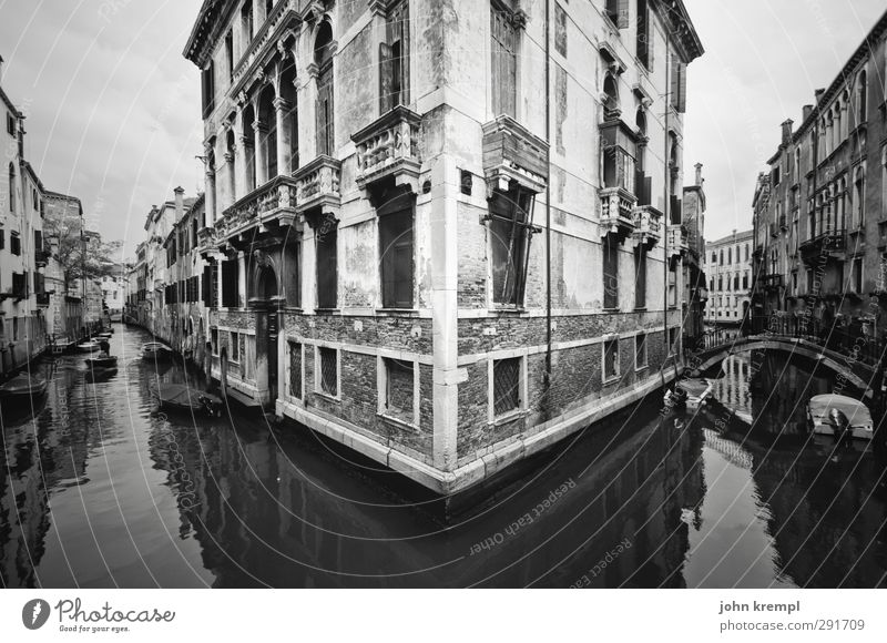 Nah am Wasser gebaut Küste Meer Insel Venedig Italien Stadt Altstadt Palast Bauwerk Architektur palazzo Fassade Wahrzeichen wassertaxi Passagierschiff Hafen