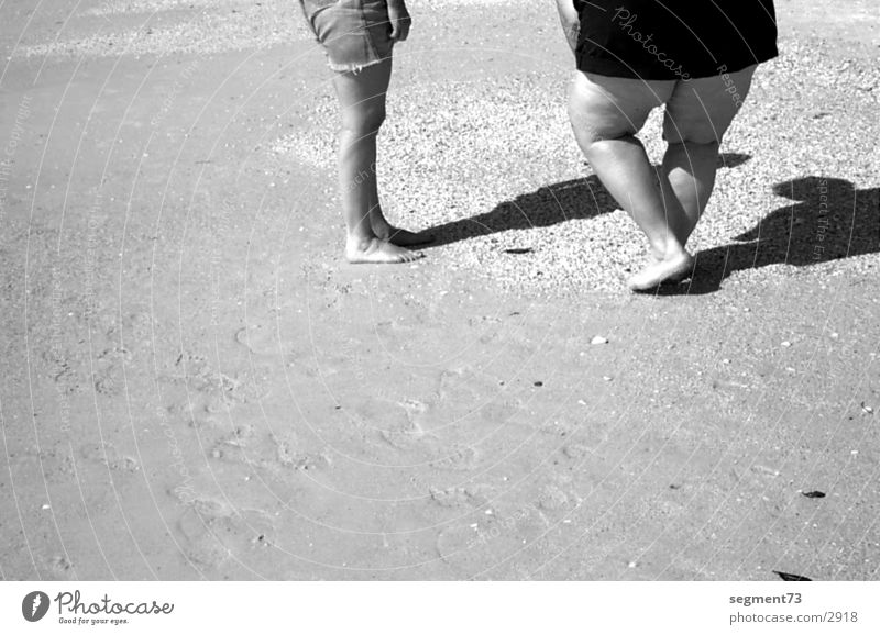 American Legs Strand Amerika Mensch Schwarzweißfoto Beine