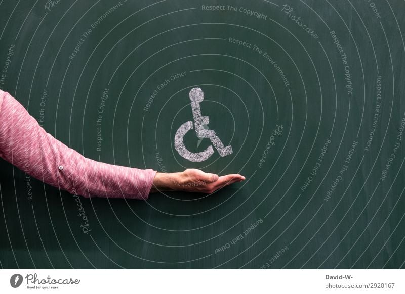 Rollstuhlfahrersymbol Mann Mensch verletzt Verletzung Krank krankgeschrieben ausfall Unfall Gesundheit Schmerz Gesundheitswesen alter arbeitsunfähigkeit
