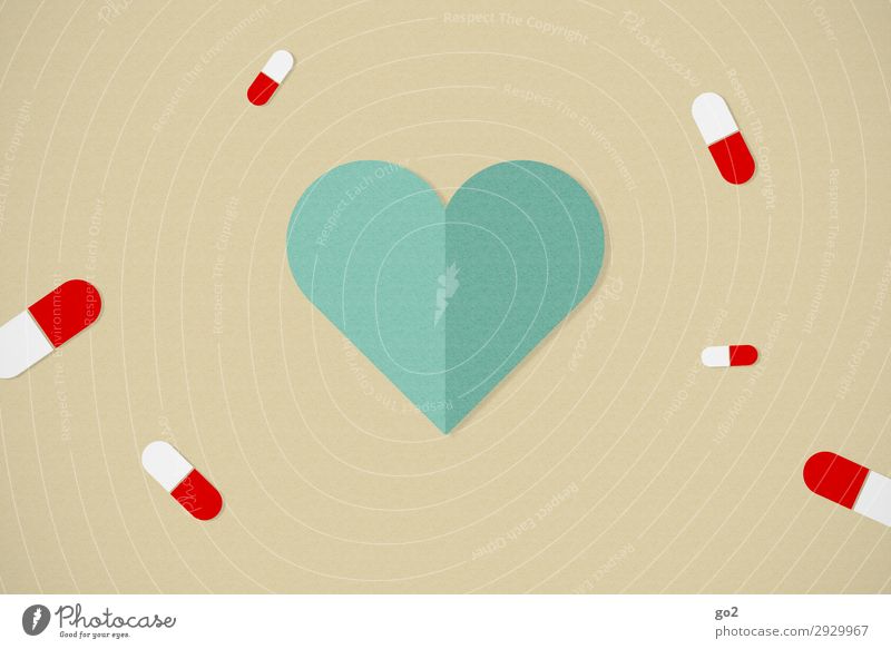Gesundheit Gesundheitswesen Behandlung Krankenpflege Krankheit Medikament Zeichen Herz Sucht Grafik u. Illustration Farbfoto Studioaufnahme Nahaufnahme