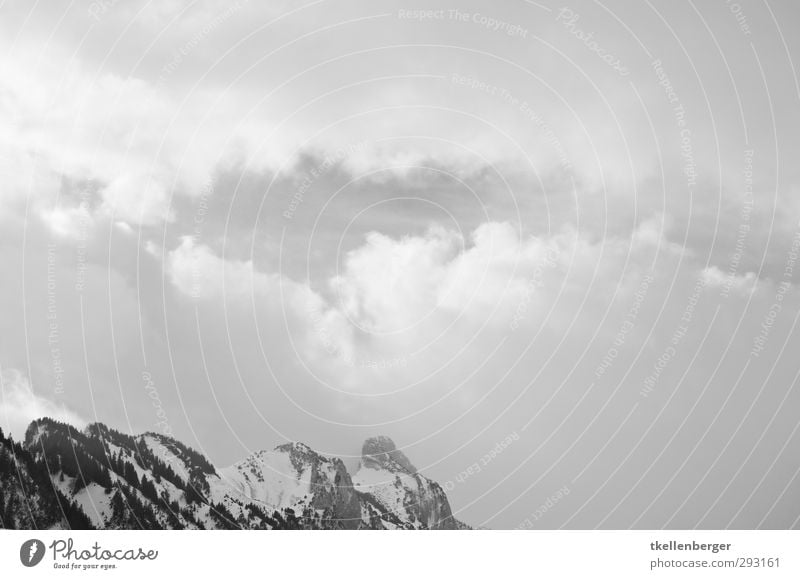 Which are the real Mountains? Natur Landschaft Himmel Wolken Gewitterwolken Winter Felsen Alpen Berge u. Gebirge Gipfel Schneebedeckte Gipfel Aggression