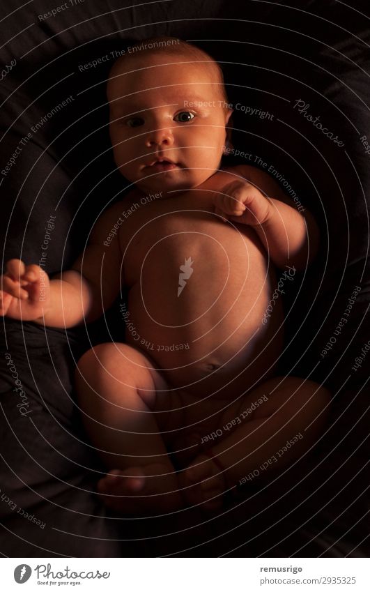 Neugeborener Junge Kind Baby kuschlig nackt niedlich Beautyfotografie neugeboren Innenaufnahme