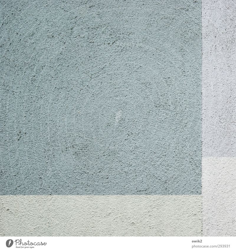Aequilibrium Mauer Wand Fassade eckig einfach blau grau türkis blassblau grobkörnig Wärmeisolierung simpel Quadrat Rechteck rechtwinklig Linie Textfreiraum