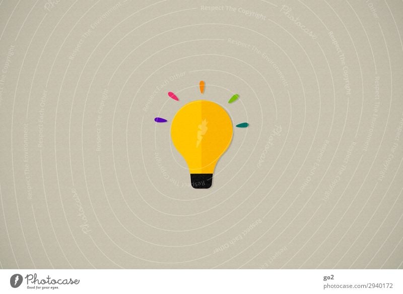 Idea Freizeit & Hobby Spielen Basteln Glühbirne Zeichen außergewöhnlich einzigartig Neugier mehrfarbig Fröhlichkeit Optimismus Leben Überraschung Design Energie