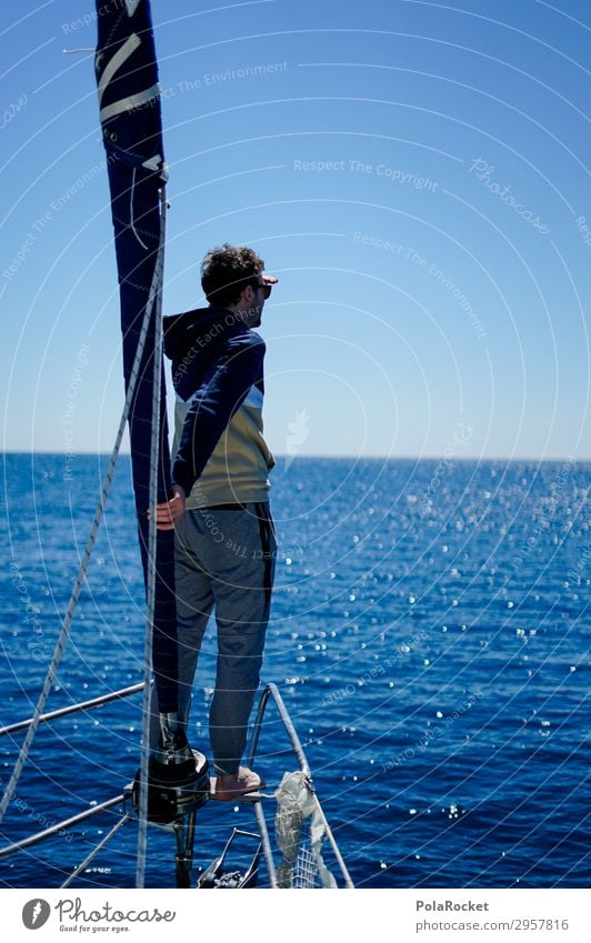 #S# Gute Aussichten Mensch maskulin 1 Zufriedenheit Meer Segelboot Segeltörn Zukunft Ferne Horizont Reisefotografie Religion & Glaube Suche finden entdecken