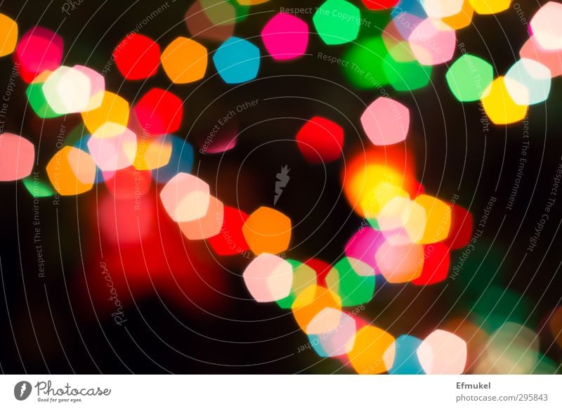 Hintergrund: farbige Lichter, unscharf gestellt Stil Design exotisch Dekoration & Verzierung Nachtleben Feste & Feiern Karneval Jahrmarkt Zeichen Freude