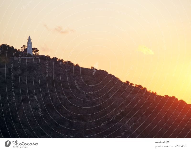Sonnenküste. Kunst ästhetisch Zufriedenheit friedlich Küste Küstenwache Leuchtturm Mallorca Landschaft Spanien Ferien & Urlaub & Reisen Urlaubsfoto Urlaubsort