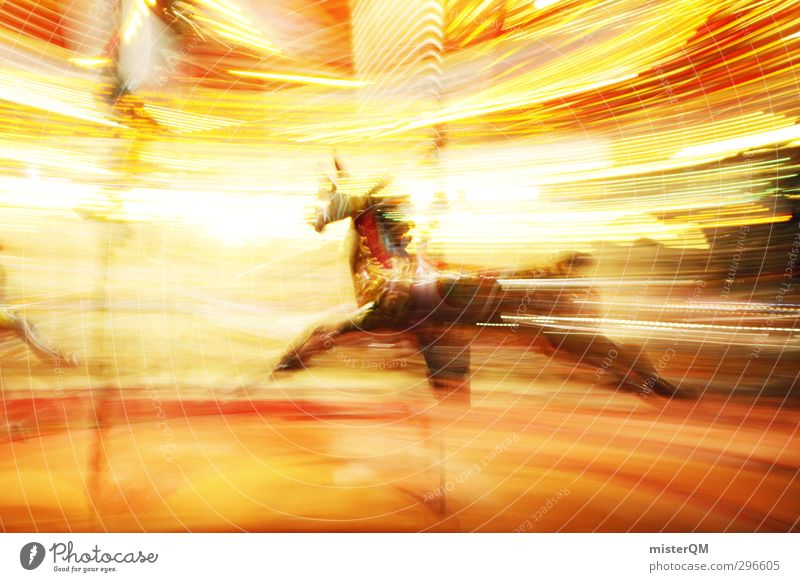 manège. Lifestyle Kunst ästhetisch Karussell Karussellpferd Jahrmarkt Karneval Freude Pferd Licht Lichtermeer Geschwindigkeit Geschwindigkeitsrausch drehen