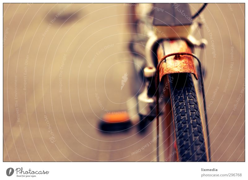 Rost-Rad I Ferien & Urlaub & Reisen Fahrrad Fahrradfahren alt Farbfoto Außenaufnahme Nahaufnahme Textfreiraum links Dämmerung Kontrast Unschärfe