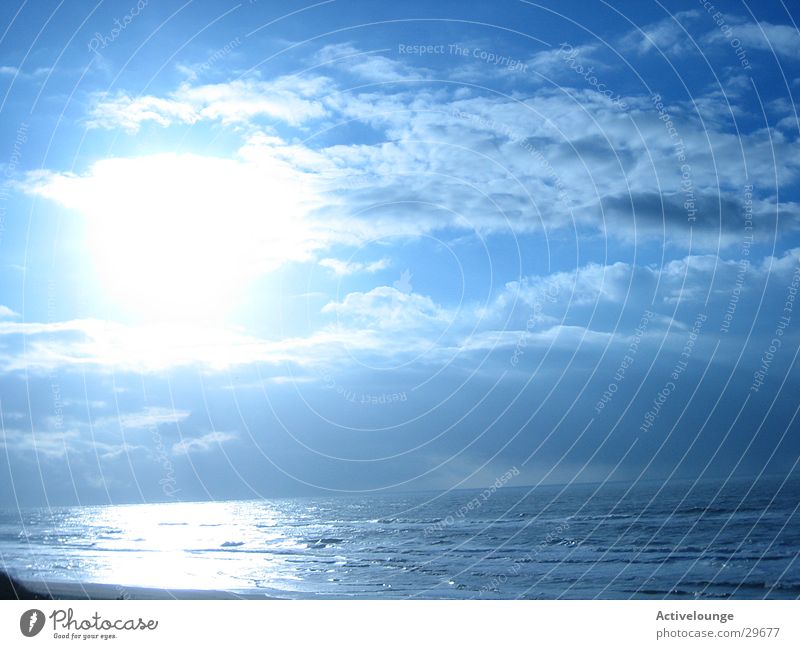 Himmlische Zeiten Wolken Meer frisch Europa Himmel Sonne Wasser blau Schönes Wetter