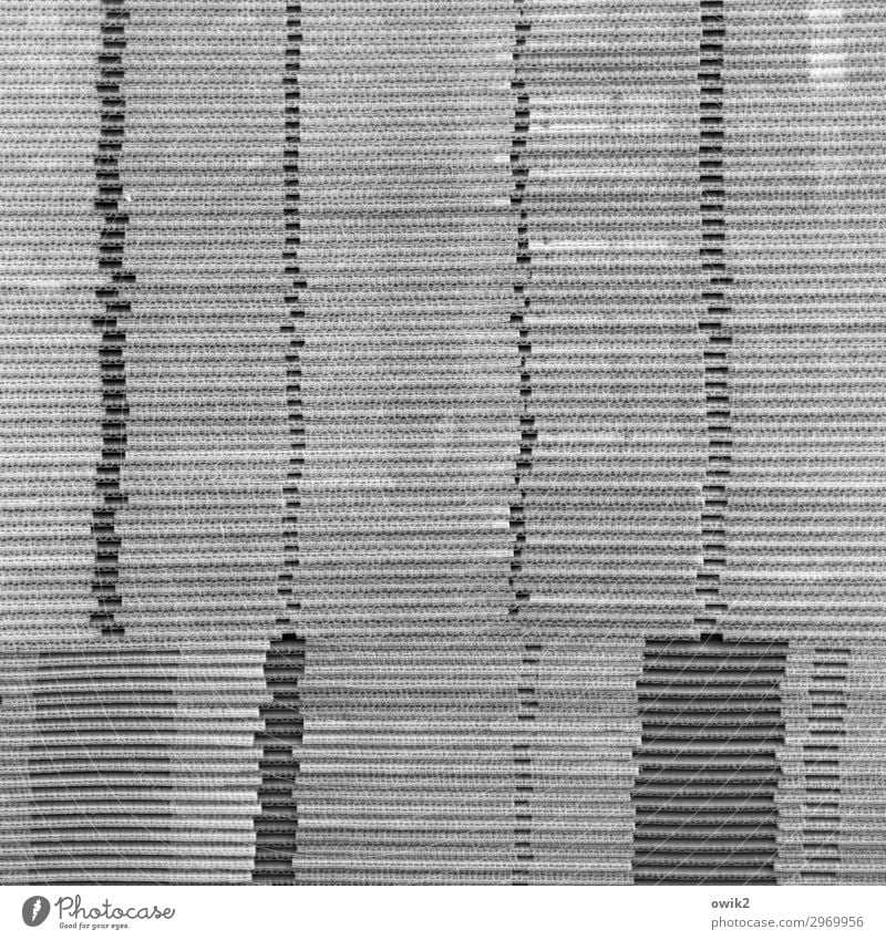 Pappenheimer Verpackungsmaterial Karton Stapel Zusammensein groß hoch grau Ecke Schwarzweißfoto abstrakt Muster Strukturen & Formen Menschenleer