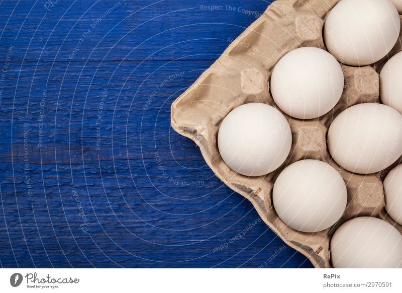 Frische Eier als Hintergrund. Lebensmittel Ostern Eierschale Kartenschachtel Ernährung Essen Frühstück Bioprodukte Vegetarische Ernährung Diät Wellness