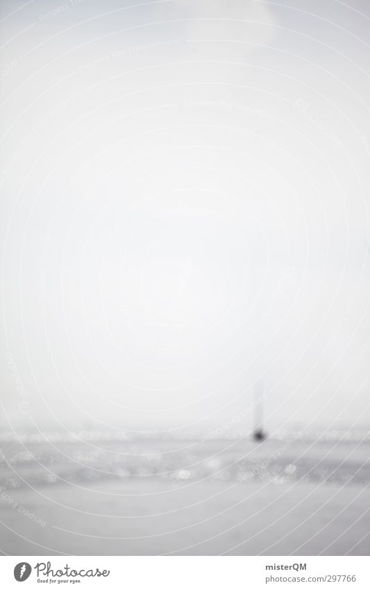 OCEAN. Kunst ästhetisch Zufriedenheit Ferne verträumt Unschärfe Wasserfahrzeug Horizont Meer Himmel (Jenseits) hell Surrealismus Gemälde Stil Kunstwerk Idylle