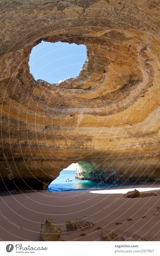 Portugal - Algarve - Benagil - Sea-Caves Seacaves Höhle Seehöhlen Praia de Benagil Felsalgarve Ferien & Urlaub & Reisen Reisefotografie Idylle Postkarte