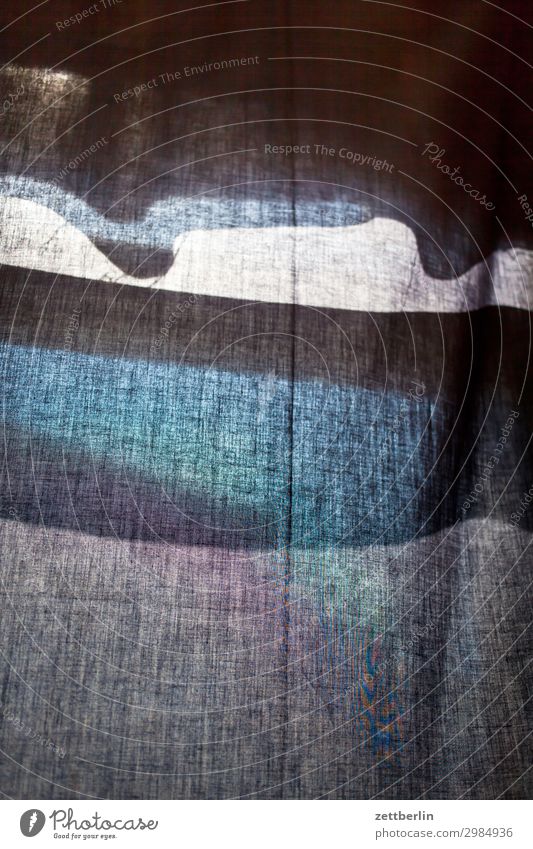 Gardine Stoff Tuch Vorhang Wetterschutz Textilien dunkel verdunkeln Hintergrundbild Design Strukturen & Formen abstrakt Häusliches Leben Fenster Raum