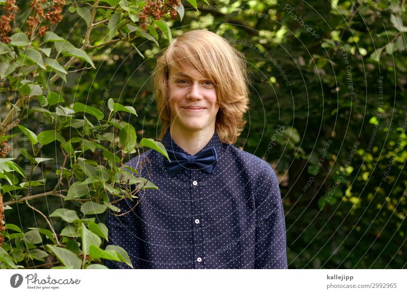 geht doch! Mensch Kind Junge Kopf Haare & Frisuren Gesicht 1 13-18 Jahre Jugendliche Umwelt Natur Pflanze Baum Sträucher Blatt Grünpflanze Garten Park Hemd