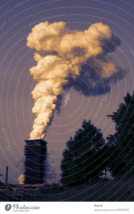 Rauchzeichen und Wunder Industrie Umwelt Himmel Klima Klimawandel Menschenleer Industrieanlage Schornstein Surrealismus Umweltverschmutzung Schwerindustrie