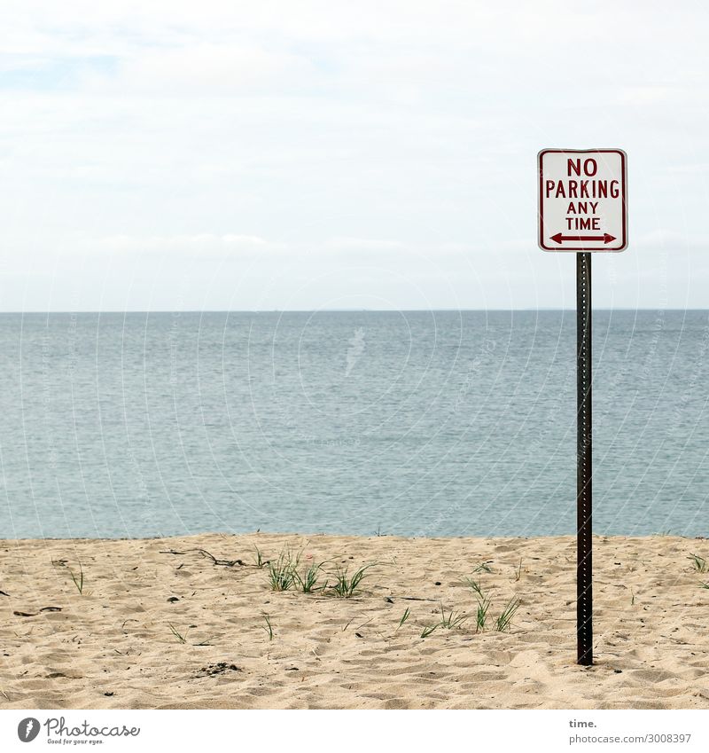 Eine Frage des Preises Umwelt Natur Landschaft Wasser Himmel Horizont Schönes Wetter Küste Strand Meer Verkehr Autofahren Zeichen Schriftzeichen