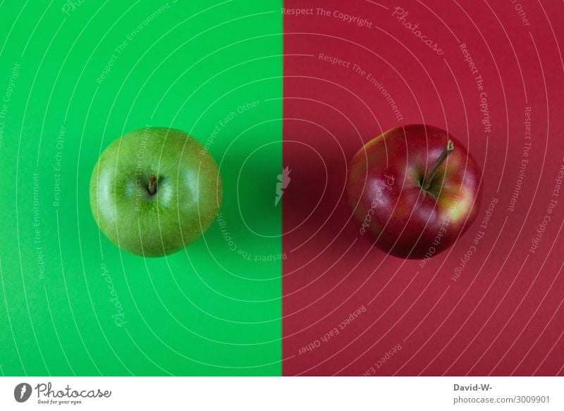 gleich und doch so unterschiedlich Lebensmittel Frucht Apfel Ernährung Bioprodukte Vegetarische Ernährung Diät Fasten Gesundheit Gesunde Ernährung Fitness