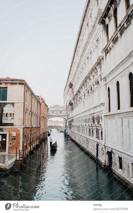 Venedig Fluss Stadt Stadtrand Haus Fassade Sehenswürdigkeit außergewöhnlich Tourismus Farbfoto Außenaufnahme Menschenleer Tag Schwache Tiefenschärfe