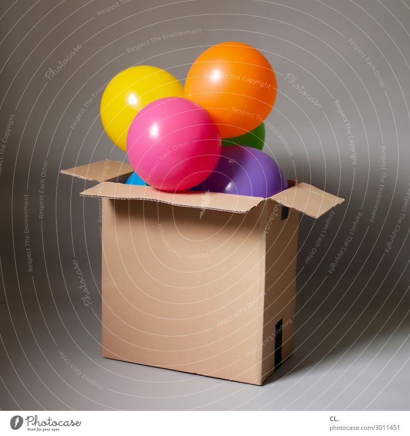 air mail Entertainment Party Veranstaltung Feste & Feiern Karneval Jahrmarkt Geburtstag Verpackung Paket Luftballon außergewöhnlich Gefühle Fröhlichkeit
