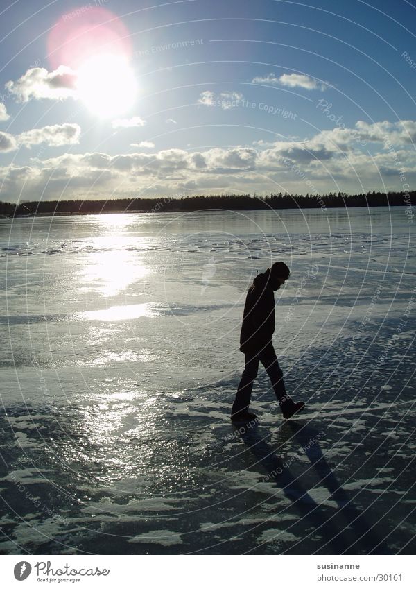 am vättern 2 Vätternsee Motala See gefroren Winter Schweden Eis