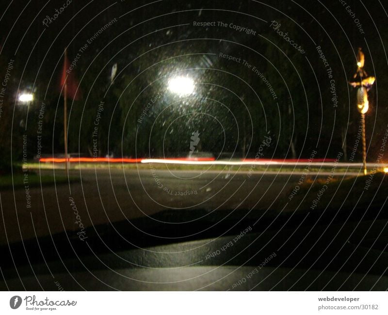 Highway 2 Hell [4] dunkel Nacht Geschwindigkeit verwaschen Lampe Laterne Langzeitbelichtung Straße Licht Bewegung Fahrzeuge