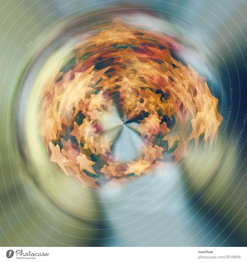 nebulös | verquirlte sterne unklar Wasserwirbel rund Kreis Sog Drehung drehen Dynamik Sterne leuchten konzentrisch Mittelpunkt abstrakt Strukturen & Formen