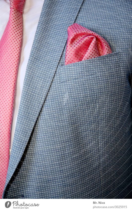 Zur Feier des Tages Lifestyle Feste & Feiern Hochzeit maskulin Mode Hemd Anzug Accessoire Krawatte elegant rosa Erfolg kaufen Reichtum Einstecktuch schick