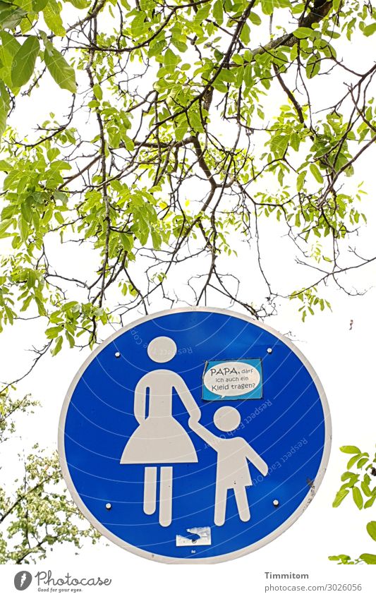 Nicht mehr neu, aber... Umwelt Grünpflanze Heidelberg Personenverkehr Wege & Pfade Schilder & Markierungen Hinweisschild Warnschild Verkehrszeichen ästhetisch