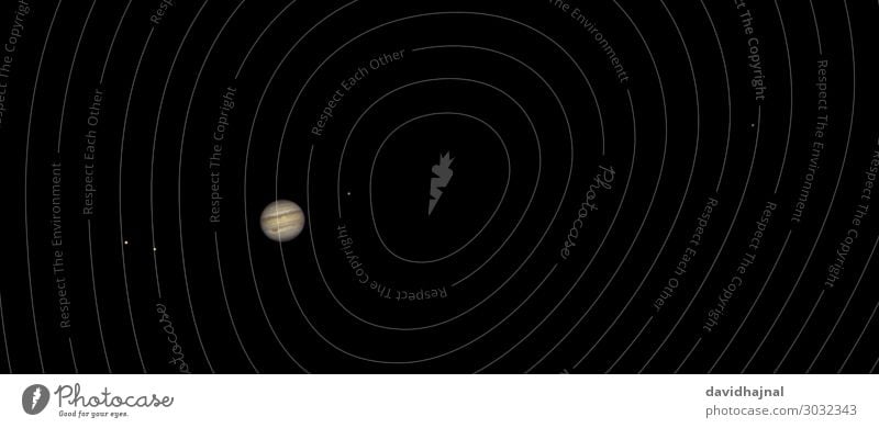 Jupiter mit Galileischen Monden Technik & Technologie Wissenschaften Fortschritt Zukunft High-Tech Raumfahrt Astronomie Umwelt Natur Himmel nur Himmel