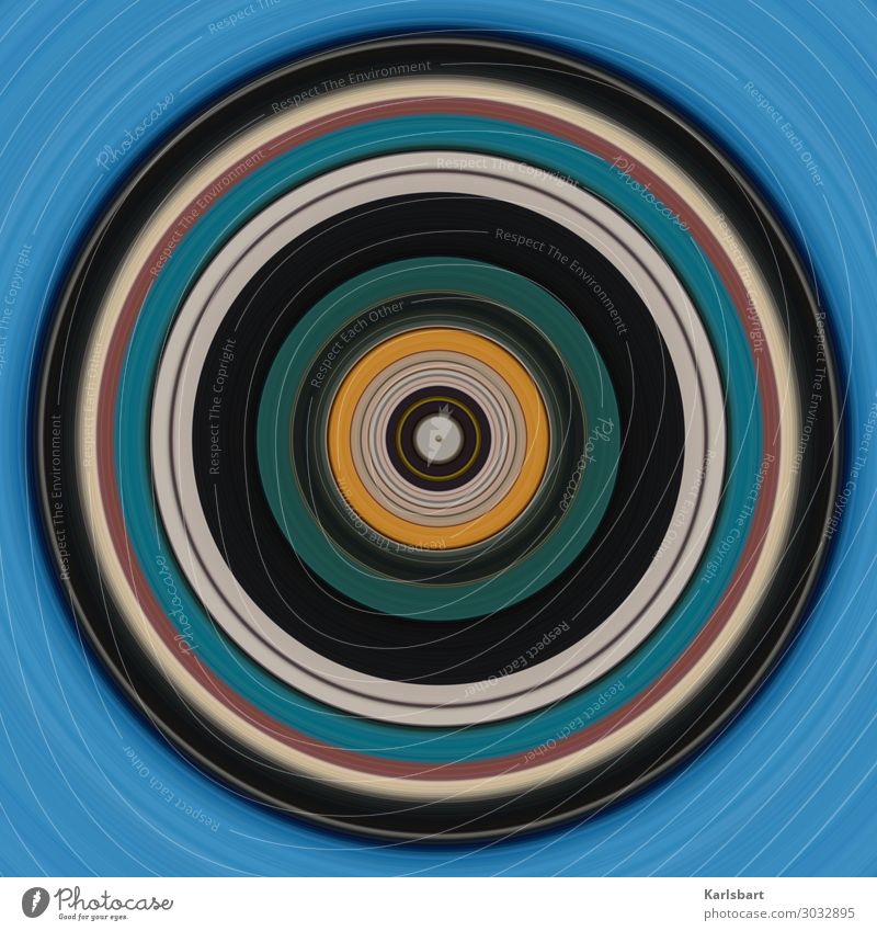 Circle 3595 Kreis rund Farbe Licht abstrakt mehrfarbig Punkt Strukturen & Formen Zentrum Linien Kreislauf Grafik u. Illustration Bewegung Design Idee Yoga