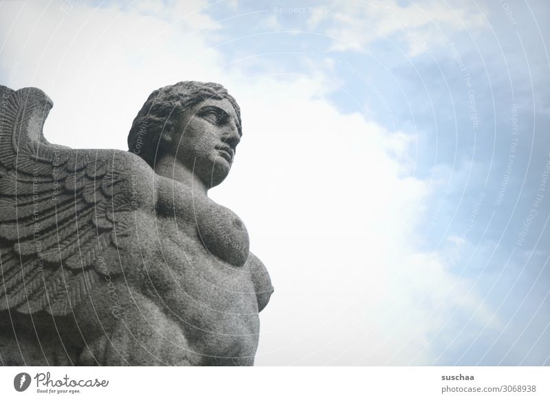 die sphinx von k. Sphinx Grabmal Denkmal Statue Stein geheimnisvoll Kopf Mythologie Fabelwesen geflügelter Mensch Frauenbrust Bildhauer Figur Gottheit Brauchtum