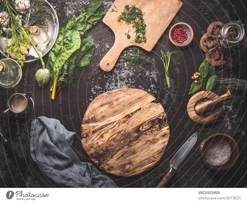 Kochen und Essen Hintergrund Lebensmittel Gemüse Suppe Eintopf Kräuter & Gewürze Öl Ernährung Bioprodukte Vegetarische Ernährung Diät Geschirr Stil Design