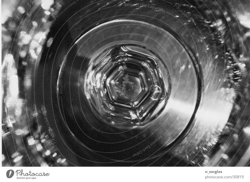 Glas Makroaufnahme Küche Schwarzweißfoto Sonne Kreis