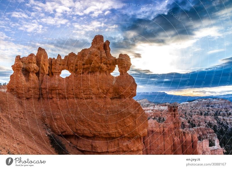 Erdgeschichte Ferien & Urlaub & Reisen Umwelt Natur Landschaft Wolken Felsen Schlucht Bryce Canyon bizarr einzigartig Klima Surrealismus Tourismus Verfall