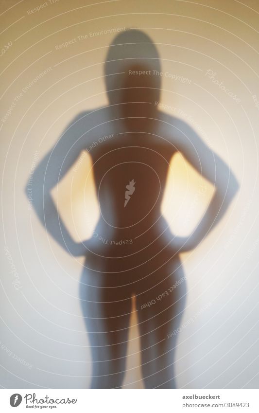 Silhouette einer anonymen Frau schön Mensch feminin Junge Frau Jugendliche Erwachsene Körper 1 18-30 Jahre Kraft Avatar Emanzipation unkenntlich Held