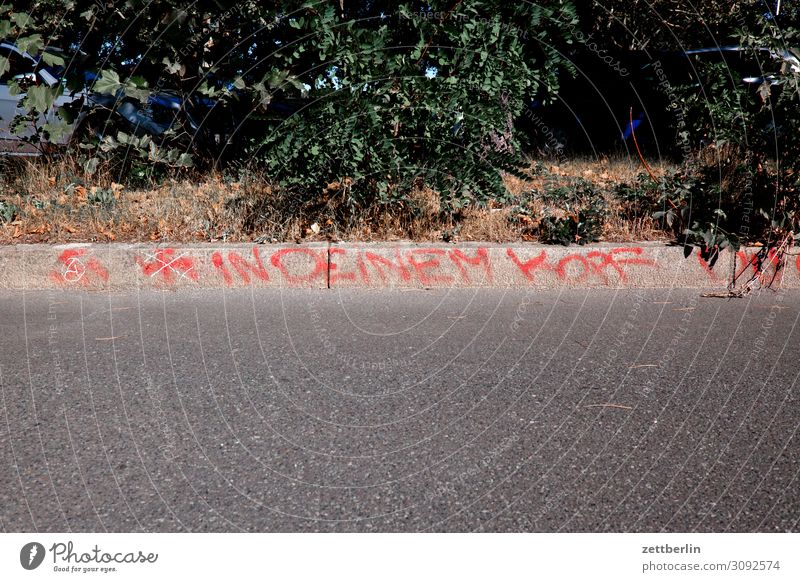 IN DEINEM KOPF Parole Information Mitteilung Graffiti taggen Schlagwort behauptung Faschist neonazi Hakenkreuz verfassungsfeindliche organisation