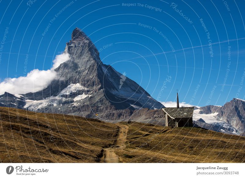 Matterhorn - das Magnet Natur Landschaft Schönes Wetter Alpen genießen wandern Zufriedenheit Begeisterung schön Farbfoto Außenaufnahme Tag
