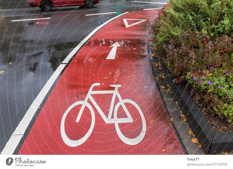 Fahrradweg Sport Fahrradfahren Maschine Fortschritt Zukunft Umwelt Natur Stadt Hauptstadt ästhetisch Farbfoto Außenaufnahme
